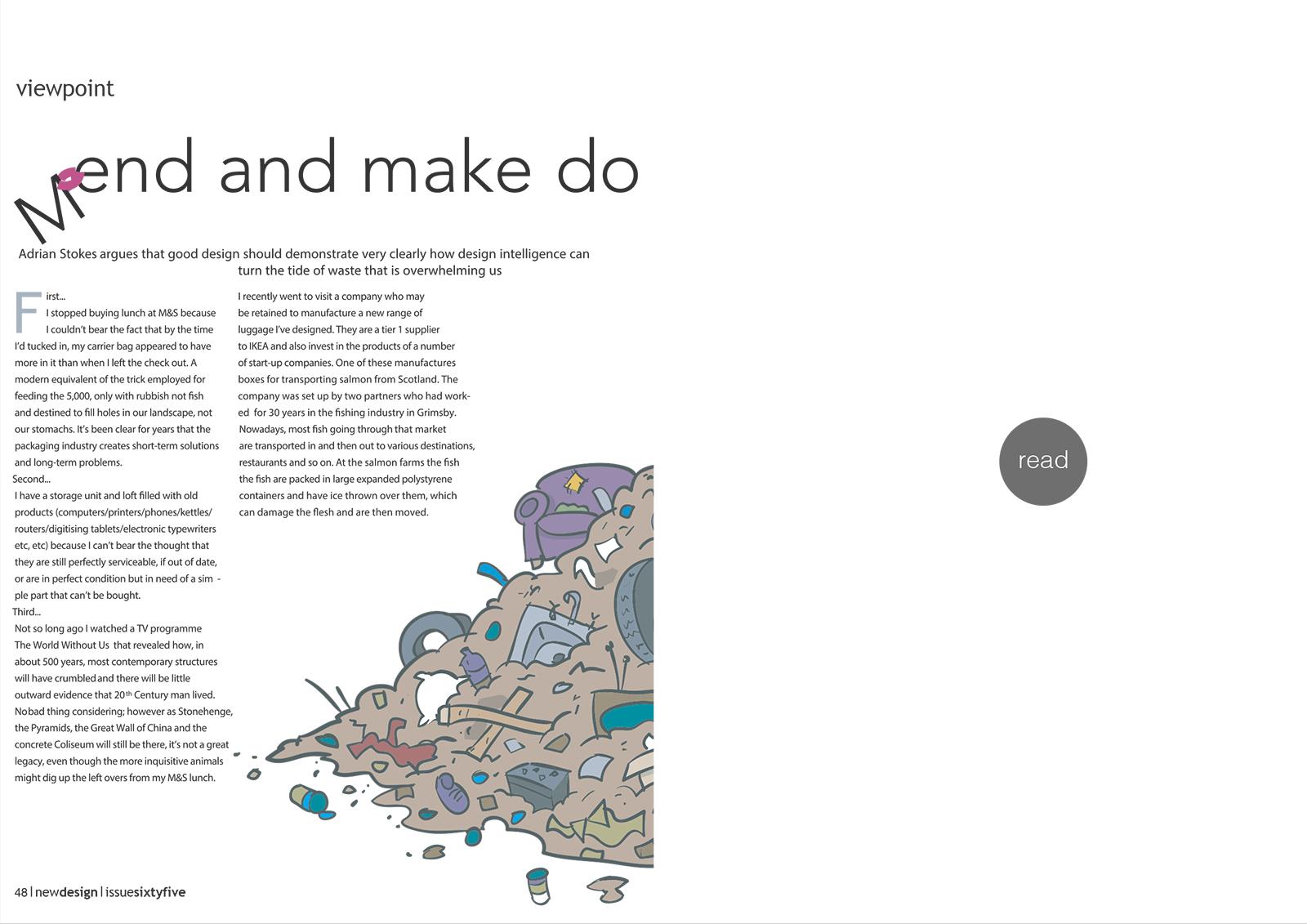 Sustainability for New Design Magazine 2008