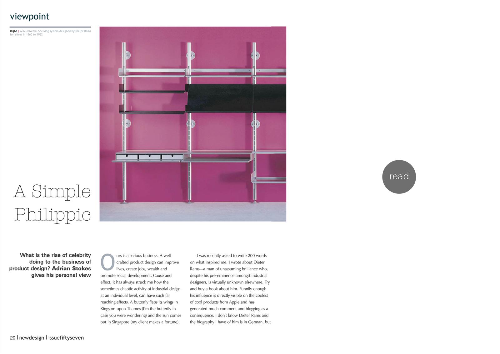 Celebrity for New Design Magazine 2008