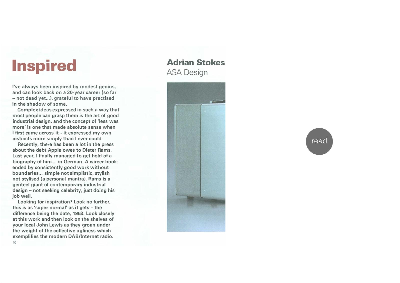 Dieter Rams for Design Week 2008