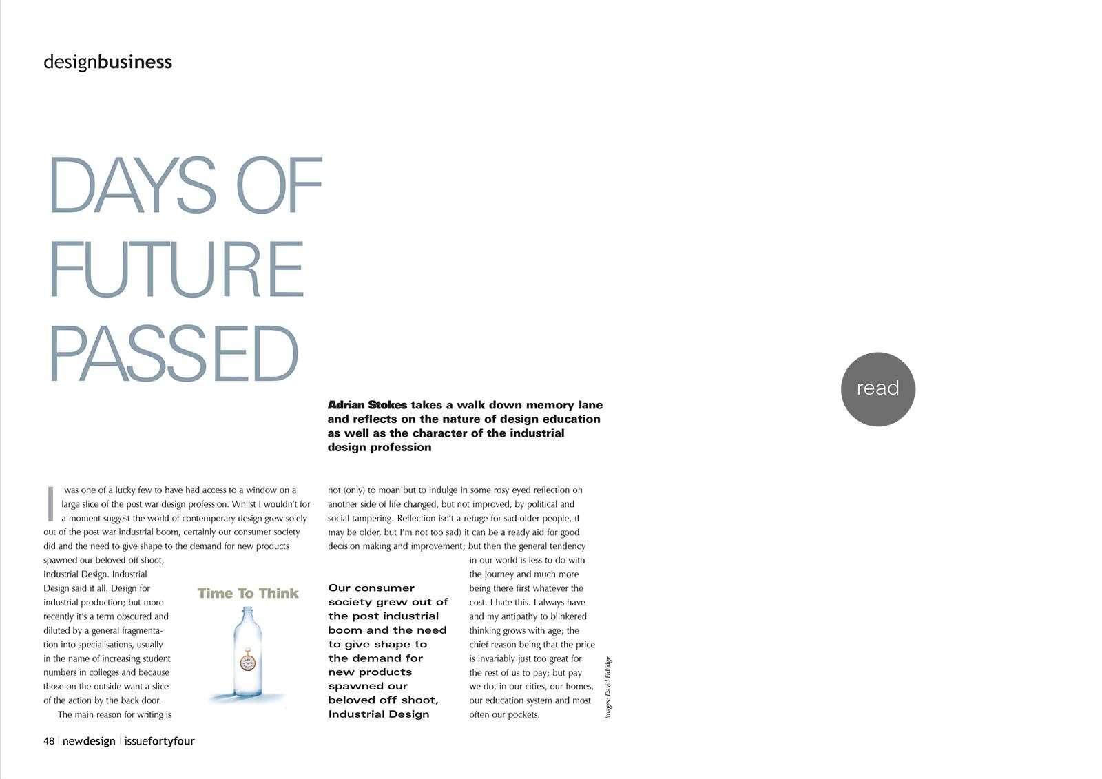 Education for New Design Magazine 2006