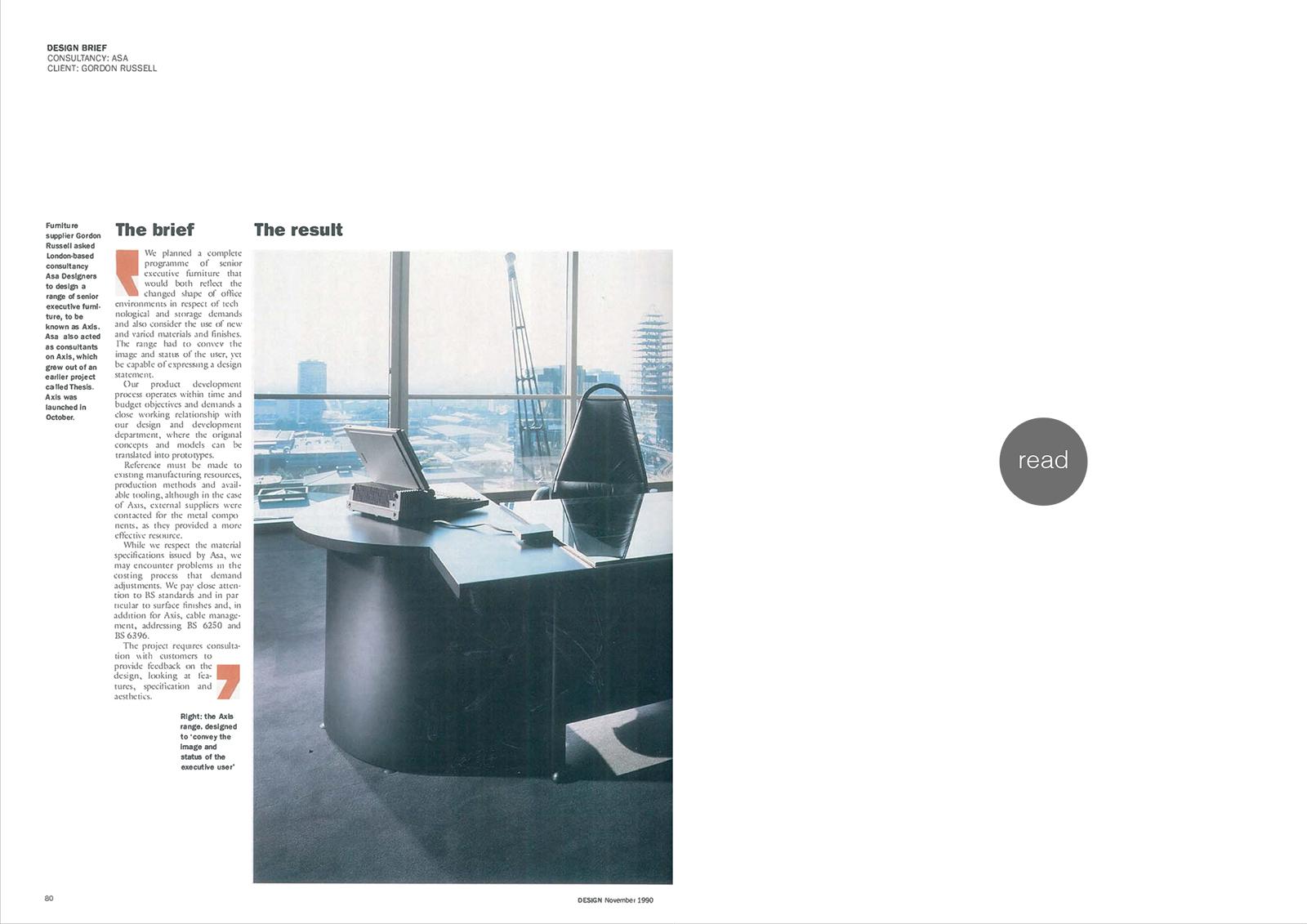 Design Brief for Design council magazine 1990