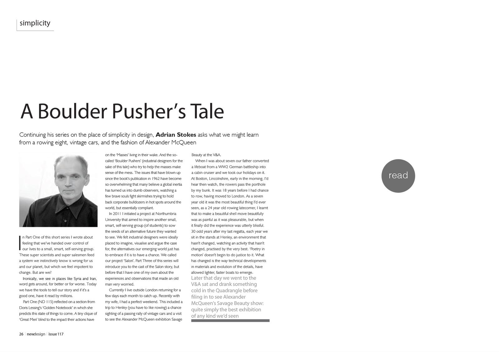 In search of simple 2 for New Design Magazine 2016